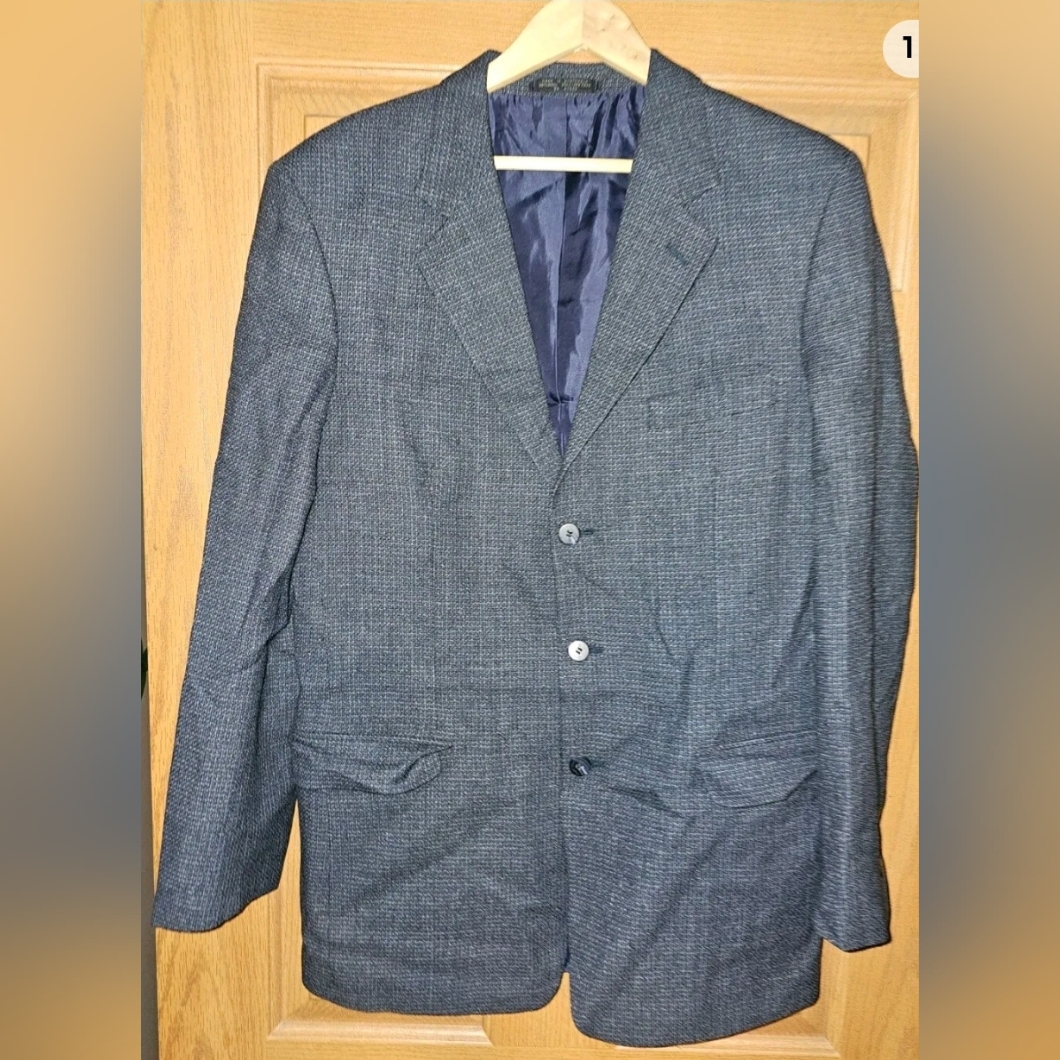 Jones New York Wool Tweed Sport Coat, Blazer, Jacket, 40l
